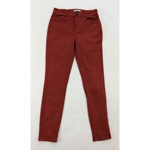 So Women's Jeans Size 5/27 Orange Skinny High-Rise Jegging Stretch